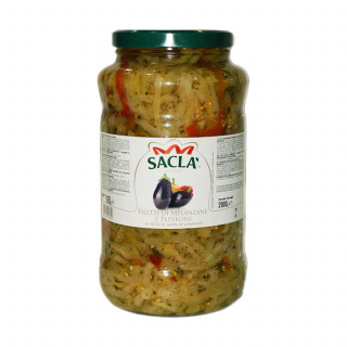 Lamelles d'aubergines et de poivrons - Pot 2,85kg