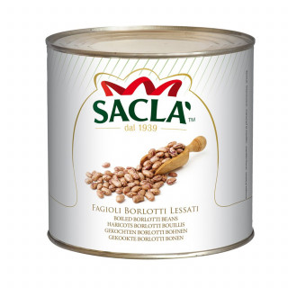 Lot 3x Haricots Borlotti au naturel - Conserve 2,5kg