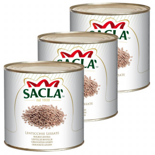 Lot 3x Lentilles au naturel - Conserve 2,5kg