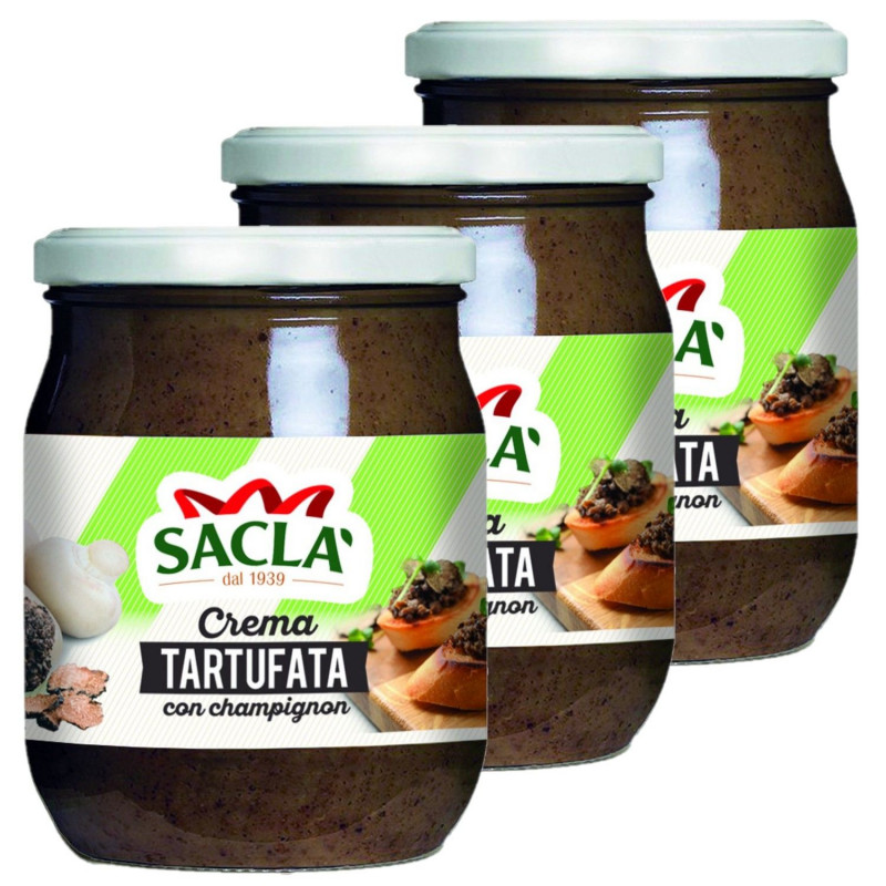 Lot 3x Crème tartufata aux champignons - Pot 500g