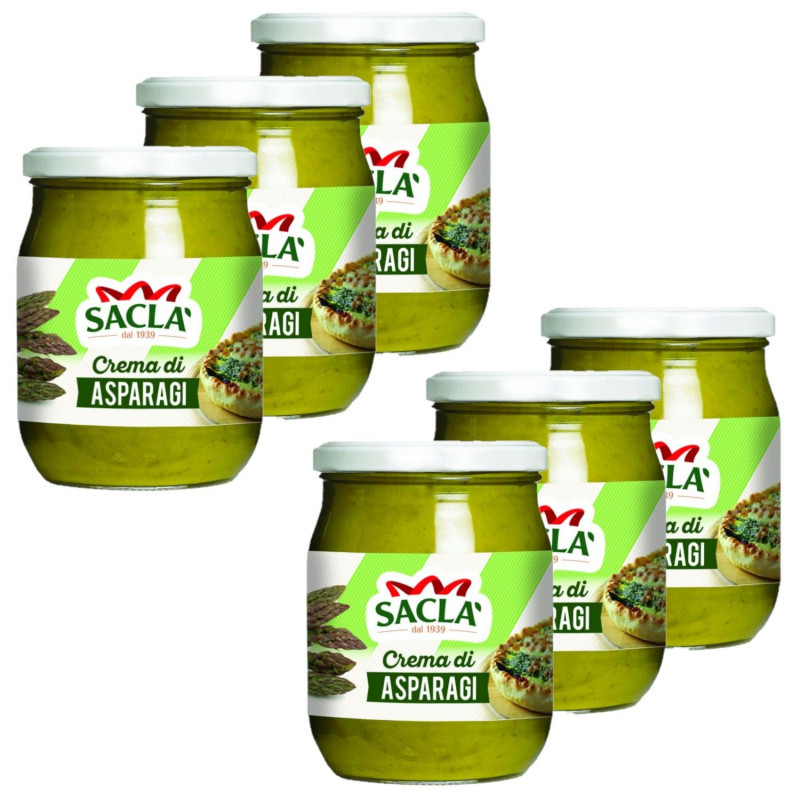 Lot 6x Crème d’asperges - Pot 500g