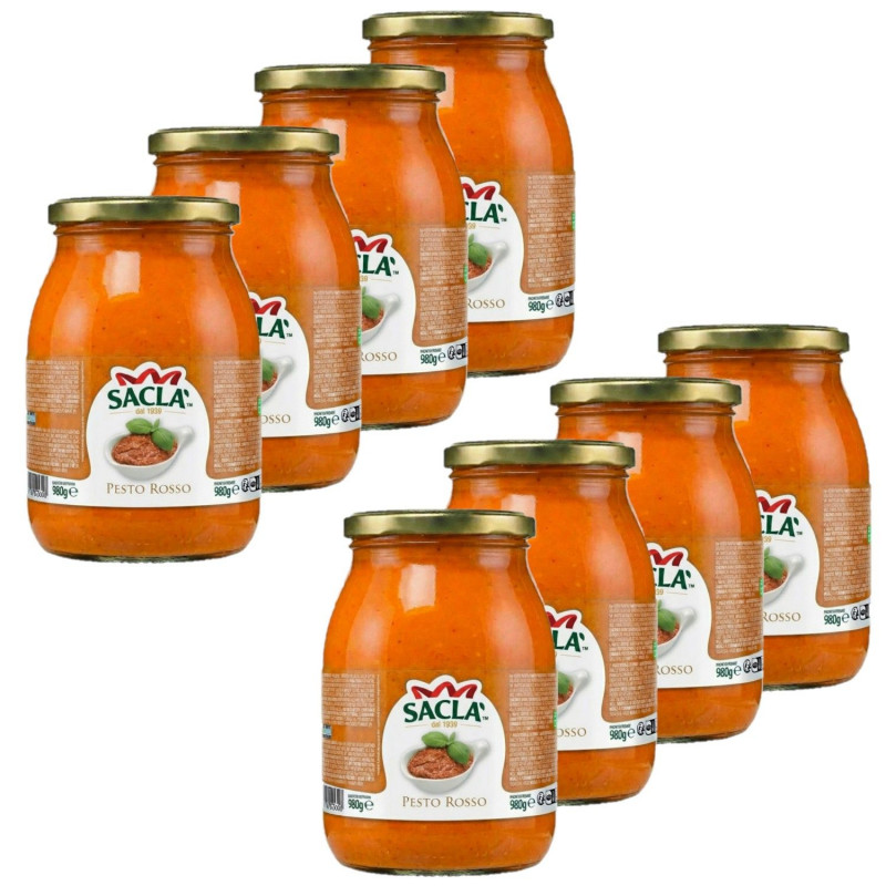 Lot 8x Pesto rosso - Pot 980g