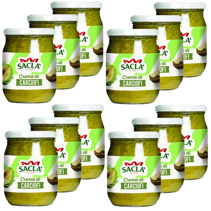Lot 12x Crème d’artichauts - Pot 500g