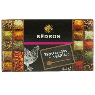 Bouillon de volaille - Bedros - 8 cubes - paquet 80g
