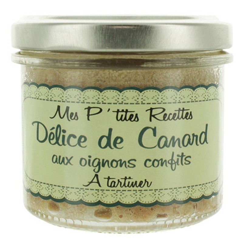 Délice de canard aux oignons confits - France - Mes P'tites Recettes - pot 100g