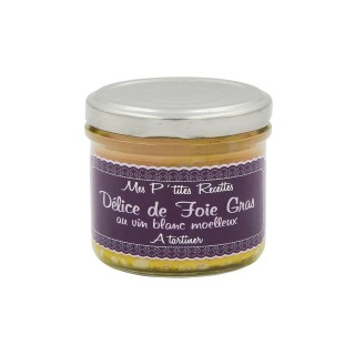 Délice de foie gras au vin blanc moelleux - France - Mes P'tites Recettes - pot 100g