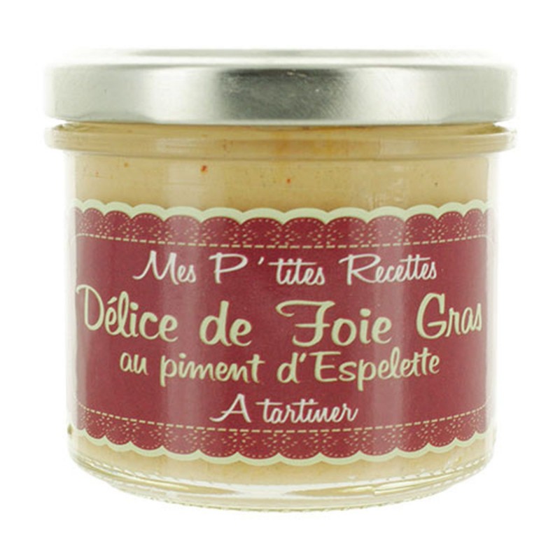 Recette tartinable apéro crème de foie gras piment Espelette