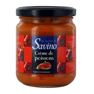 Crème de poivron recette du SUD - Les Saveurs de Savino - pot 180g