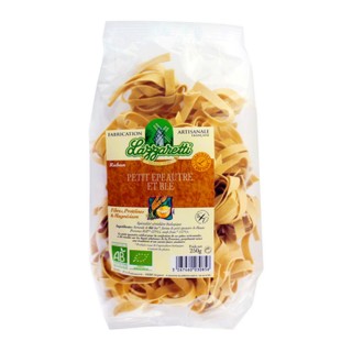 Pâtes ruban petit épeautre et blé BIO - Lazzaretti - paquet 250g