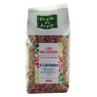 Mélange 5 céréales - Grain de Frais - paquet 400g