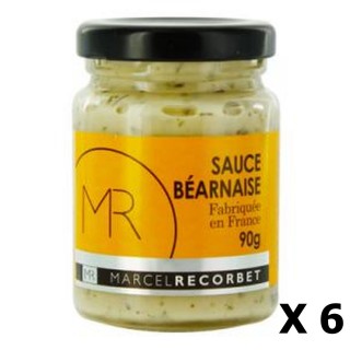 Lot 6x Sauce béarnaise - Fabriquée en France - MR -  pot 90g