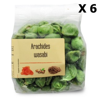 Lot 6x Arachides wasabi - paquet 130g