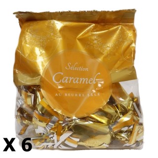 Lot 6x Papilotte caramel au beurre salé - Rhône Alpes - sachet 112g
