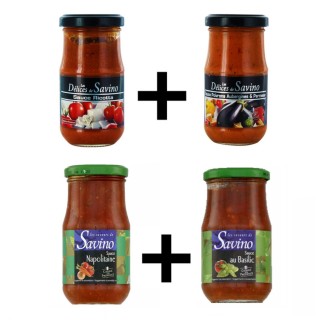 Assortiment sauces 4 pots - les Saveurs de Savino