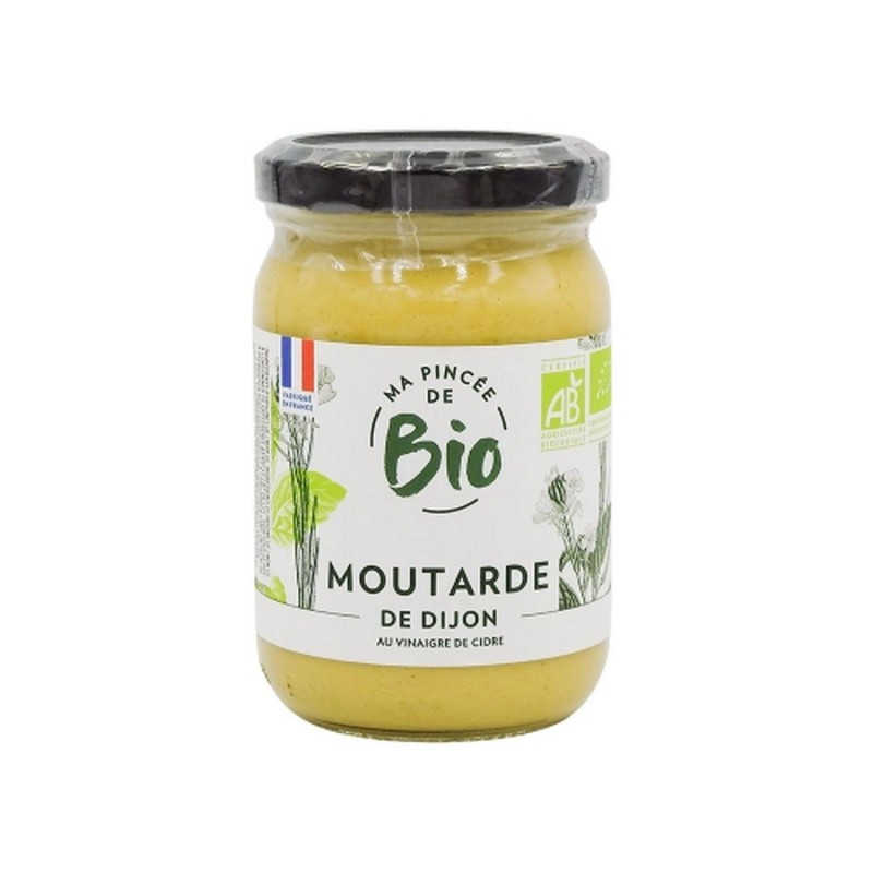 Moutarde de Dijon BIO - Ma Pincée de Bio - pot 200g
