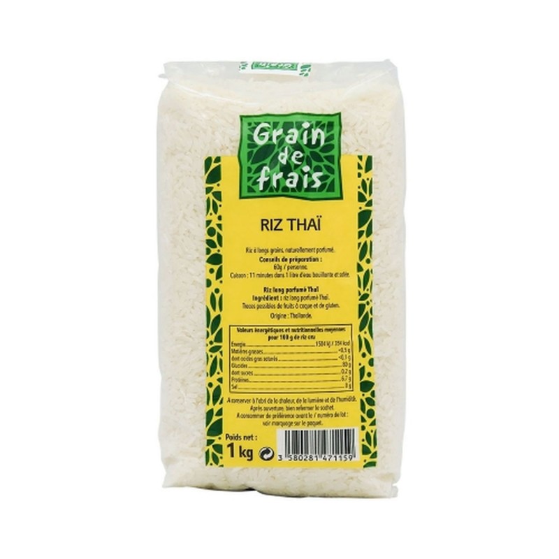 Riz étuvé - Grain de frais - 1 kg