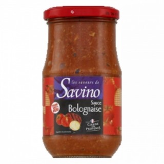 Sauce bolognaise cuisinée en Provence France - Les Saveurs de Savino - pot 350g