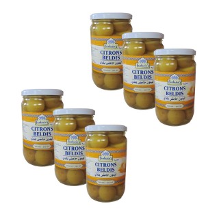 Lot 6x Citrons Beldis - Fantasia - bocal 700g