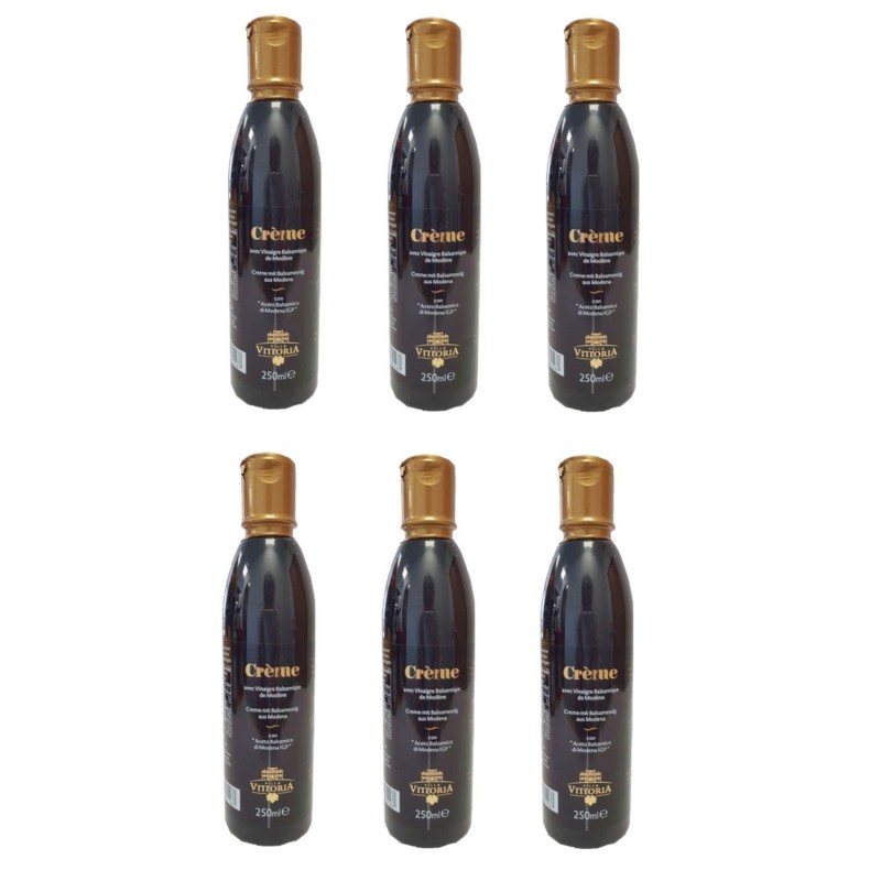 Lot 6x Crème de vinaigre balsamique - Villa Vittoria - bouteille 250ml