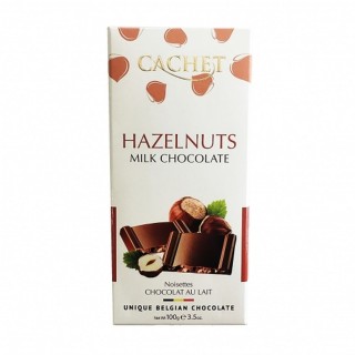Chocolat lait noisettes - Cachet - tablette 100g
