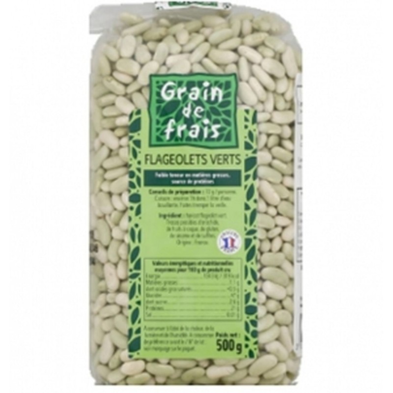 Flageolet vert France - Grain de Frais - paquet 500g