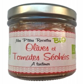 Tartinable BIO olives tomates séchées - Mes P'tites Recettes - pot 100g