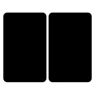 2 Couvre-plaques universel Colin - 30 x 52 cm - Noir