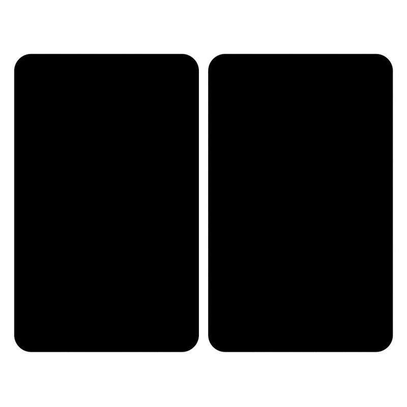 2 Couvre-plaques universel Colin - 30 x 52 cm - Noir