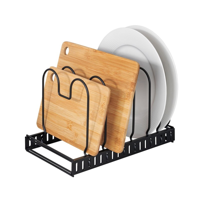 Boîte de rangement,Étagère de rangement pour assiettes à dîner, support de  rangement pour assiettes à dîner simples - Transparent