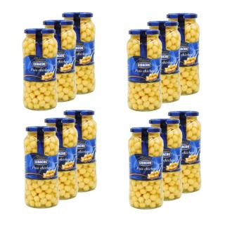 Lot 12x Pois chiches - Cidacos - bocal 400g