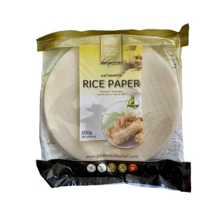 Feuille de riz / galette de riz diamètre 22cm - environ 45 feuilles - sachet 500g