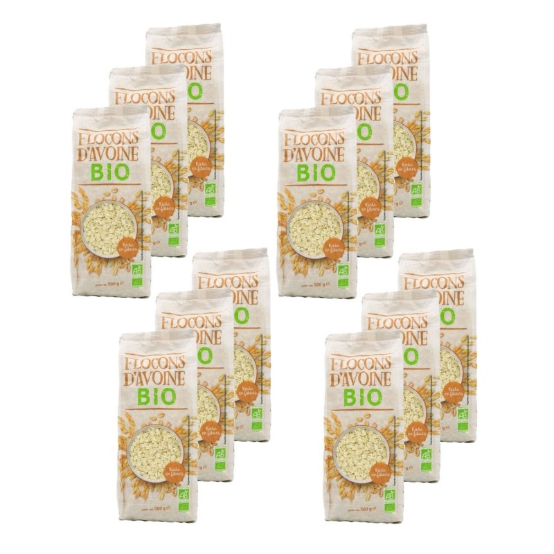 Flocons d'avoine Bio 500gr - Céréales & mueslis - Acheter sur Le