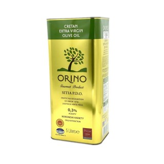 Huile d'olive crétoise extra vierge AOP - ORINO - bidon 5 litres