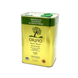 Huile d'olive extra vierge de Crète AOP - Orino - bidon 3 litres