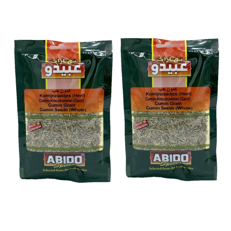 Lot 2x Cumin entier  - Abido - sachet 50g