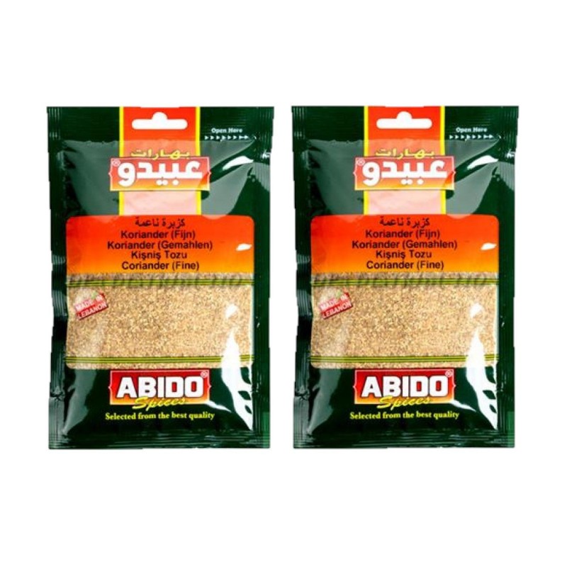 Lot 2x Coriandre moulue - Abido - sachet 50g