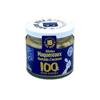 Rillettes de maquereaux MSC à la moutarde à l'ancienne - Pot 100g