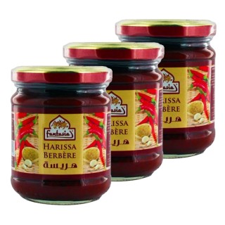 Lot 3x Harissa berbère - Pot 190g