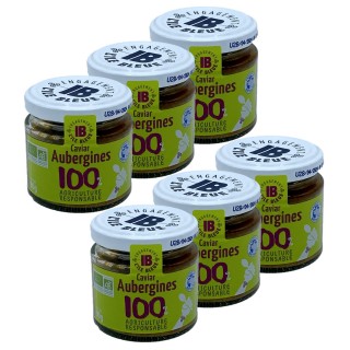 Lot 6x Caviar d'aubergines BIO - Pot 90g