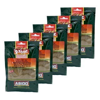 Lot 5x Épices shawarma bœuf (kebab) - Abido - sachet 50g