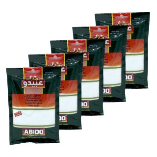 Lot 5x Acide citrique - Abido - sachet 100g