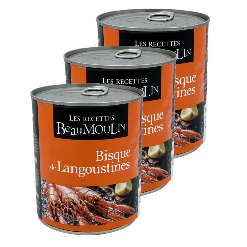 Lot 3x Bisque de langoustines - Boîte 800g