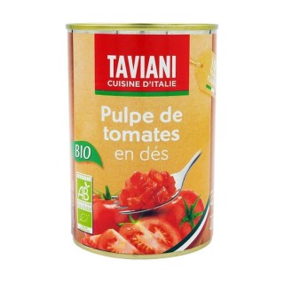 Pulpe de tomates en dés BIO - Boîte 400g