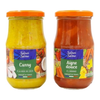 Lot 3x Sauce curry - Pot 350g