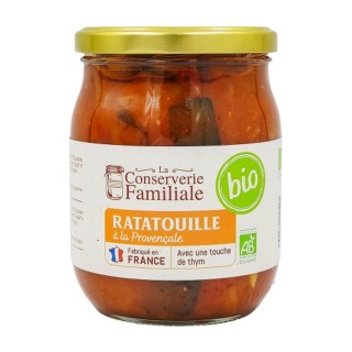Lot 3x Ratatouille cuisinée BIO - Bocal 520g