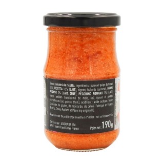 Lot 6x Sauce ricotta et parmesan - Pot 190g