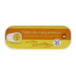 Filets de maquereaux moutarde - Conserve 169g