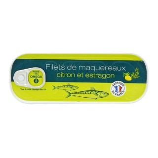 Filets de maquereaux citron-estragon - Conserve 176g