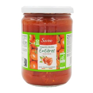 Lot 3x Tomates entières pelées au jus BIO - Bocal 500g