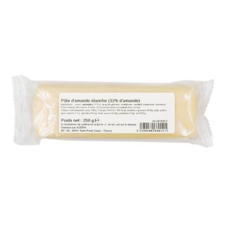 Pâte d'amande blanche 33% - Paquet 250g
